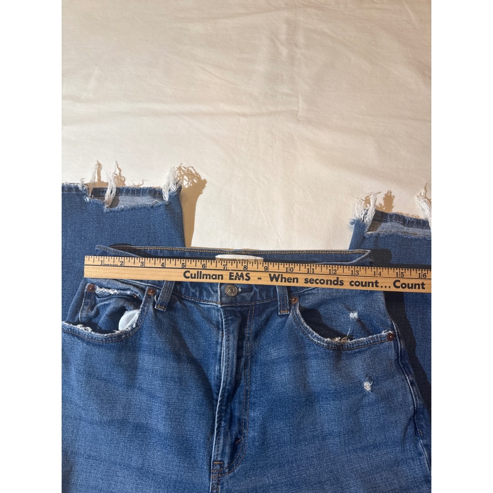 Abercrombie & Fitch Curve Love The Ankle Straight Ultra High Rise Sz 27 4L Y2K - Picture 5 of 6